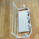 Vintage wall coat rack with mirror