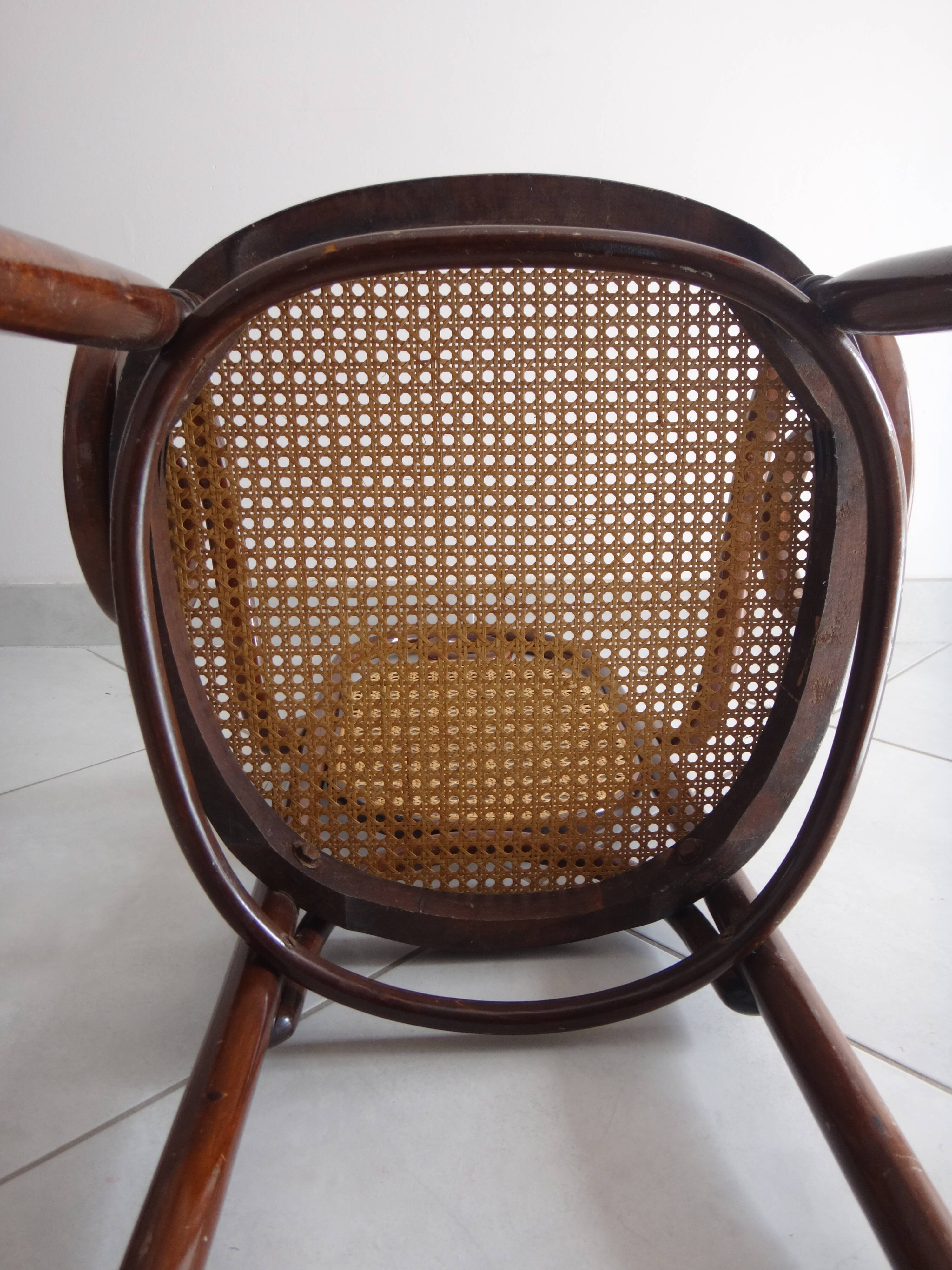 Curved chair around 1900