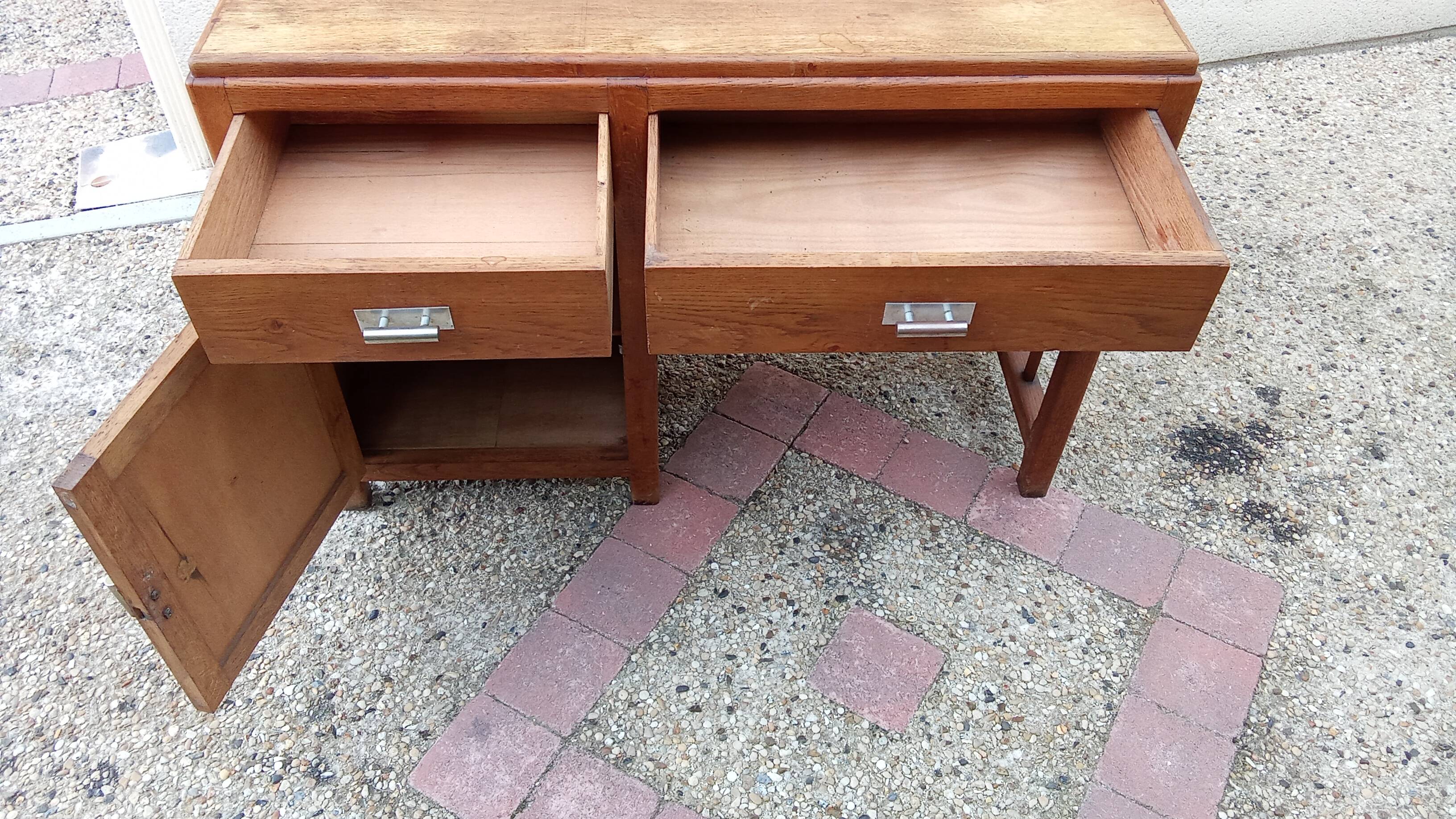 Old vintage wooden desk