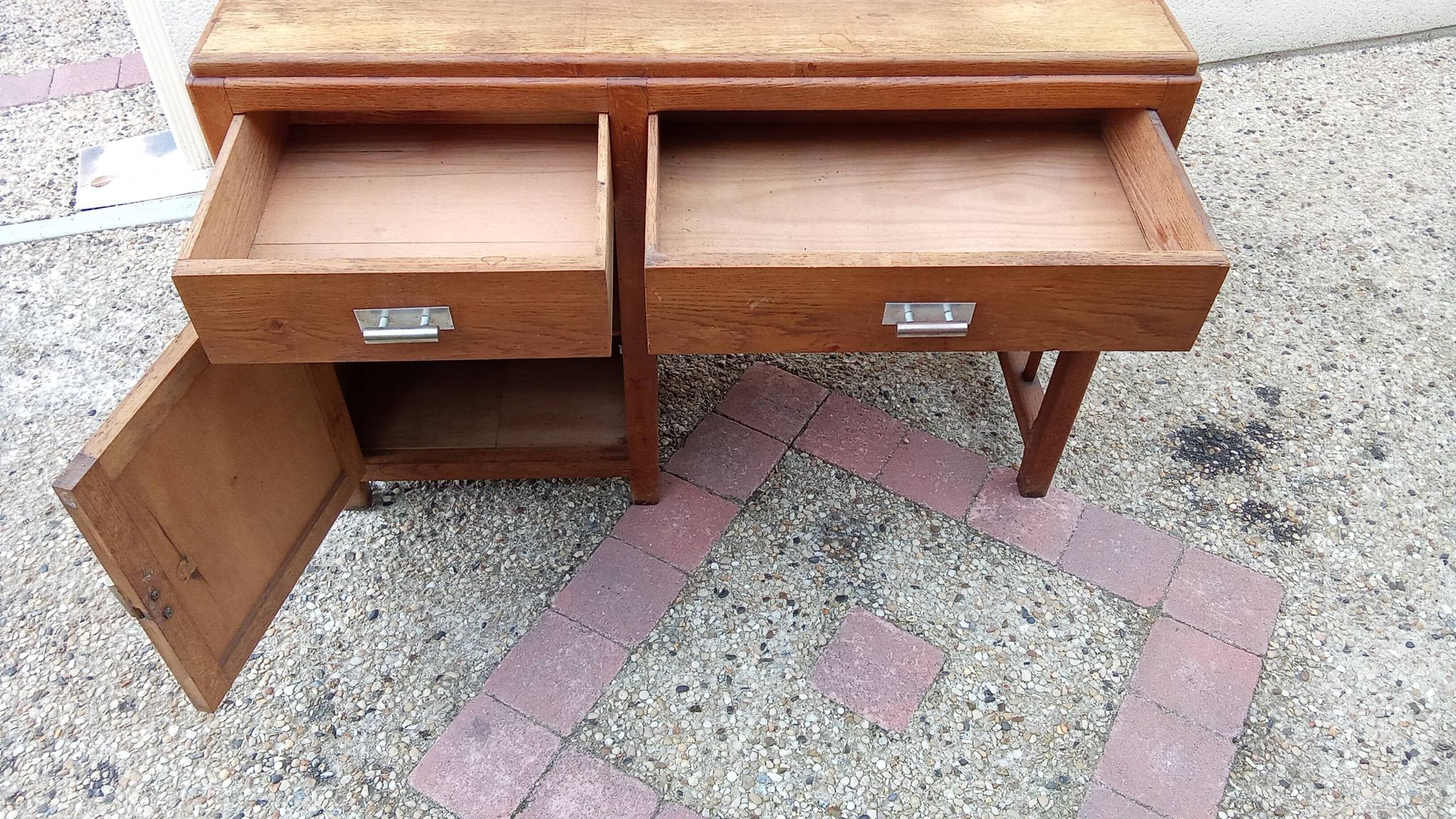 Old vintage wooden desk