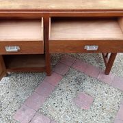 Old vintage wooden desk