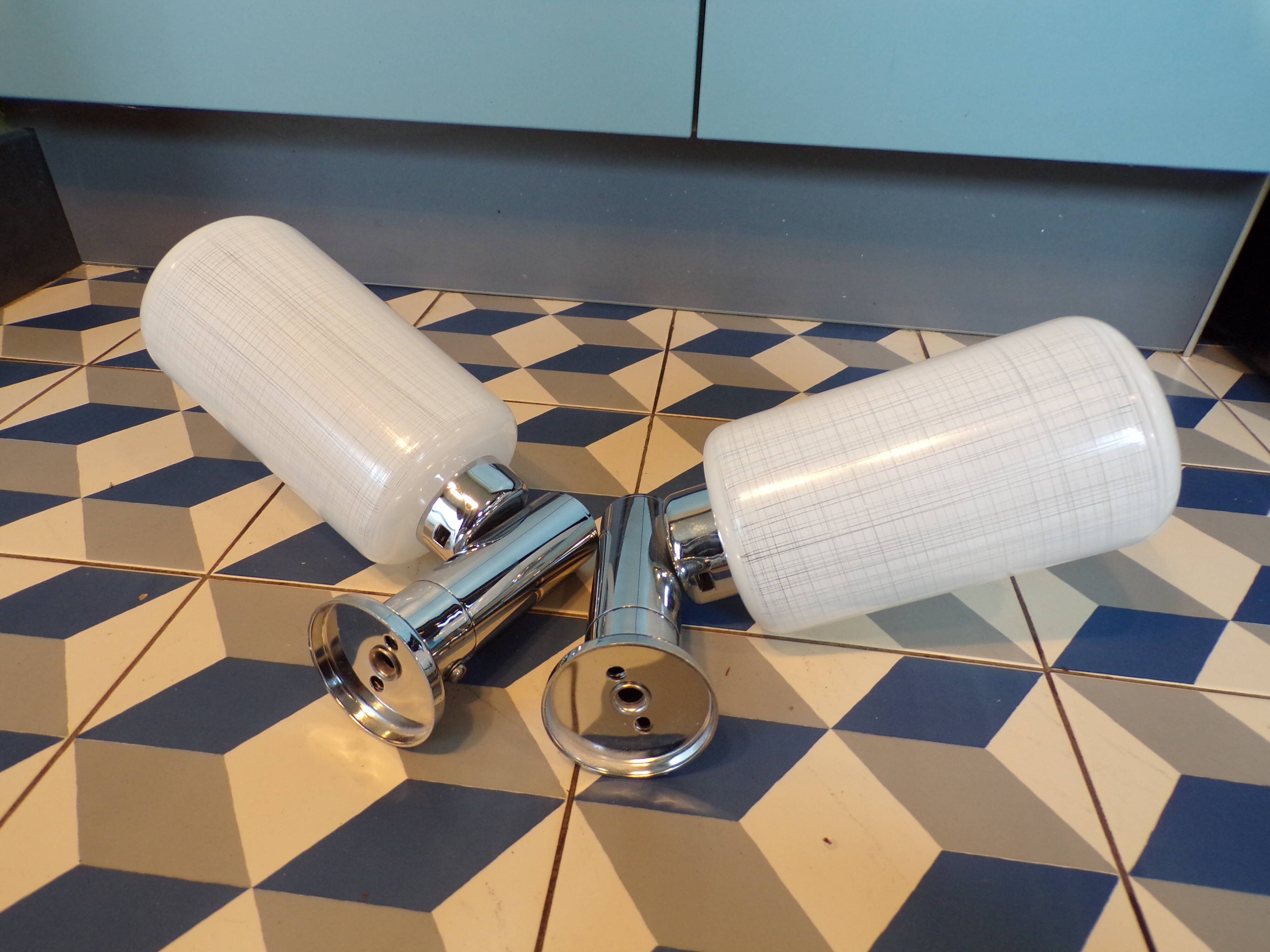 Pair of Keuco Leuchten wall lights