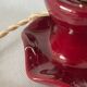 Burgundy porcelain lamp