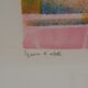 Paul COLLOMB: The garden at night, original signed lithograph.