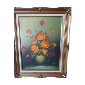 Peinture a l'huile J.david