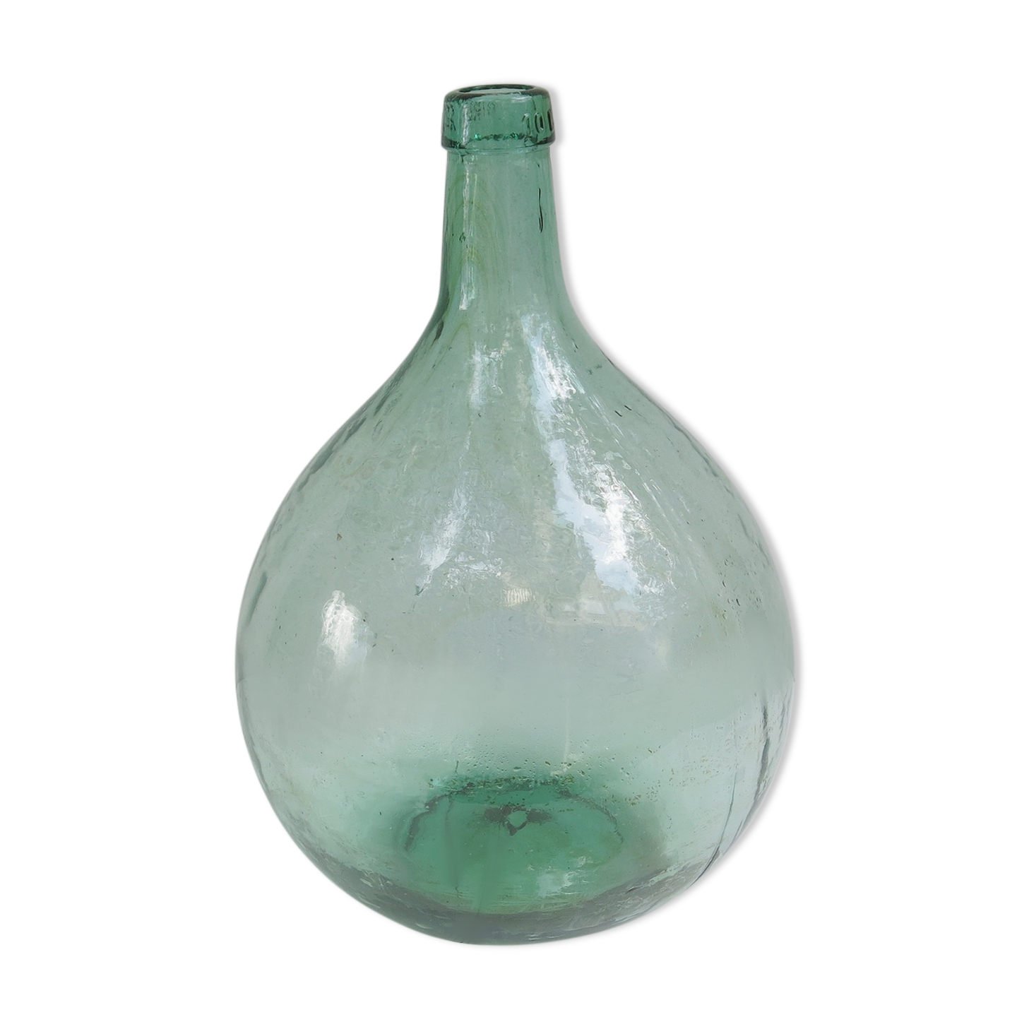 Vintage glass demijohn