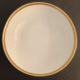 Limoges porcelain salad bowl Bernardaud, gilded Greek decoration, twentieth century