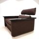 Fauteuil lounge Tecno avec structure en laque piano, 1970