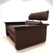 Fauteuil lounge Tecno avec structure en laque piano, 1970