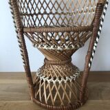 Emmanuelle miniature wicker armchair