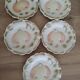 5 dessert plates barbotine Sarreguemines