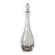 Antique crystal carafe engraved with a laurel leaf frieze