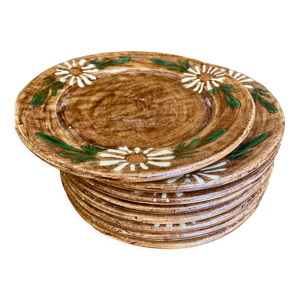 Lot de 8 assiettes marguerites