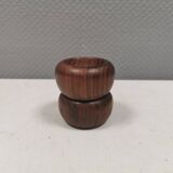 2 salerons en teck, Danemark années 1970