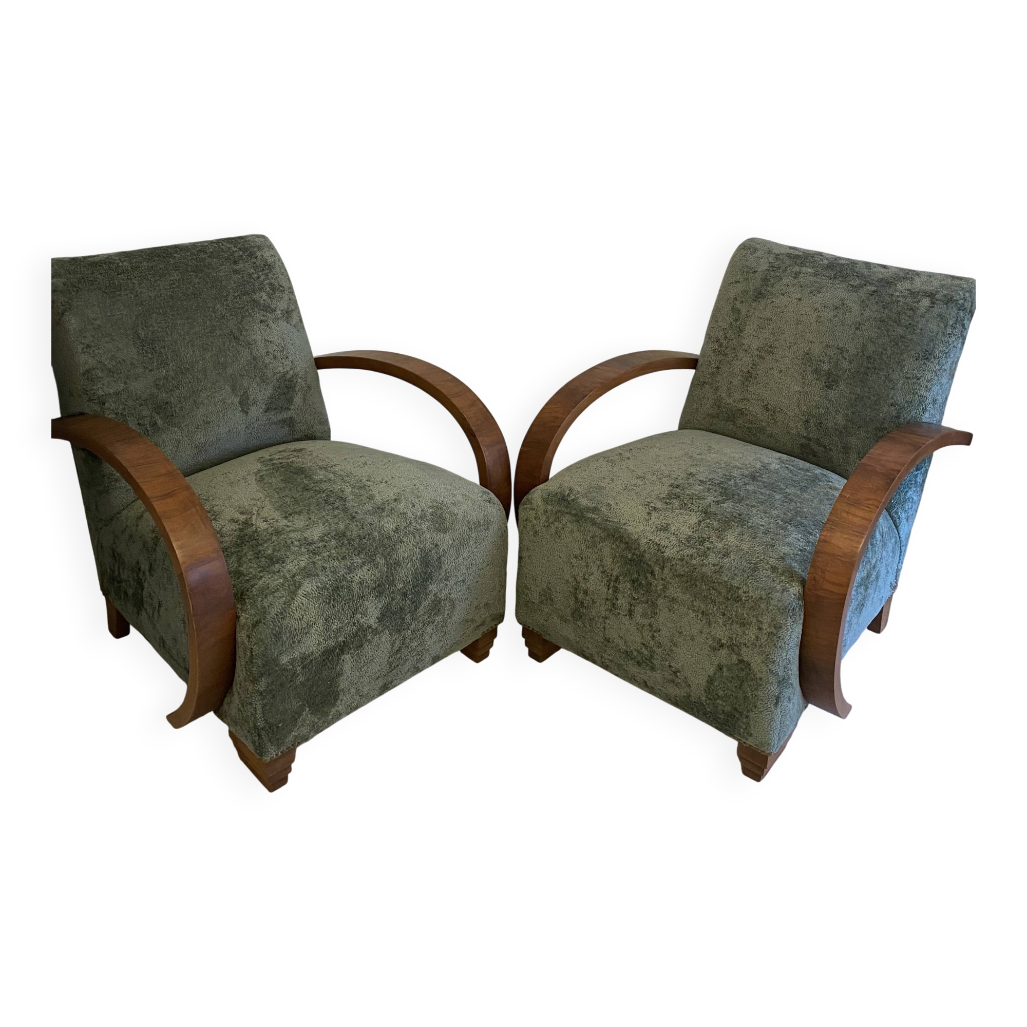 Pair of art deco armchairs from the 1930