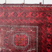 Vintage Afghan Baluch runner rug 107 x 211 cm - repetitive tribal (1C1196)