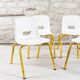 4 chaises d'école maternelle PROINCO années 70