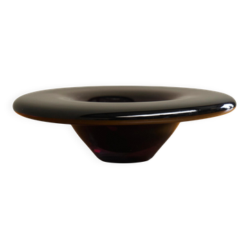 Blown glass bowl by Marinke van Zandwijk, Leerdam 2003