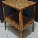 Bamboo and wood coffee table