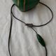 Green ceramic lamp base