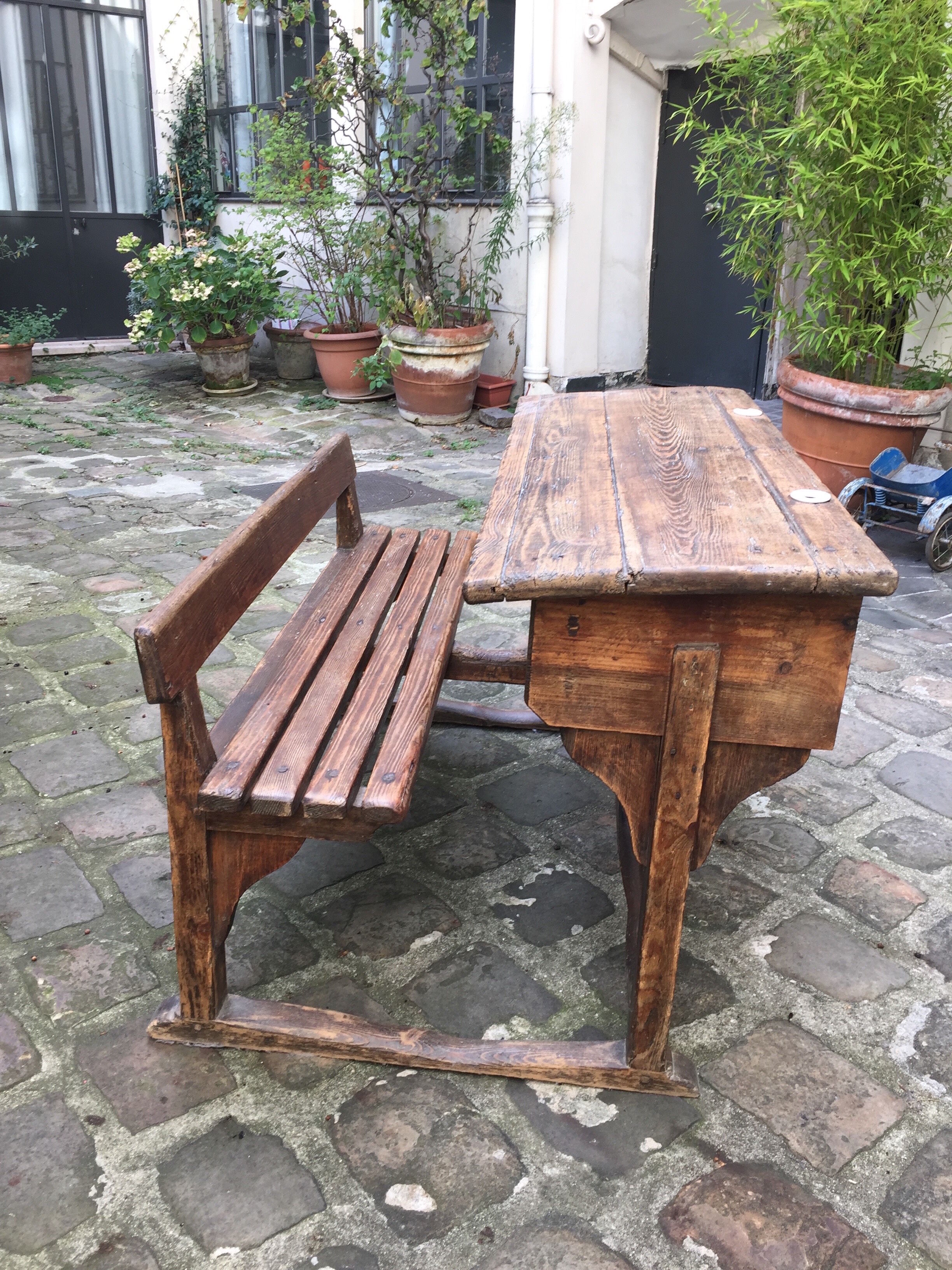 Vintage school desk