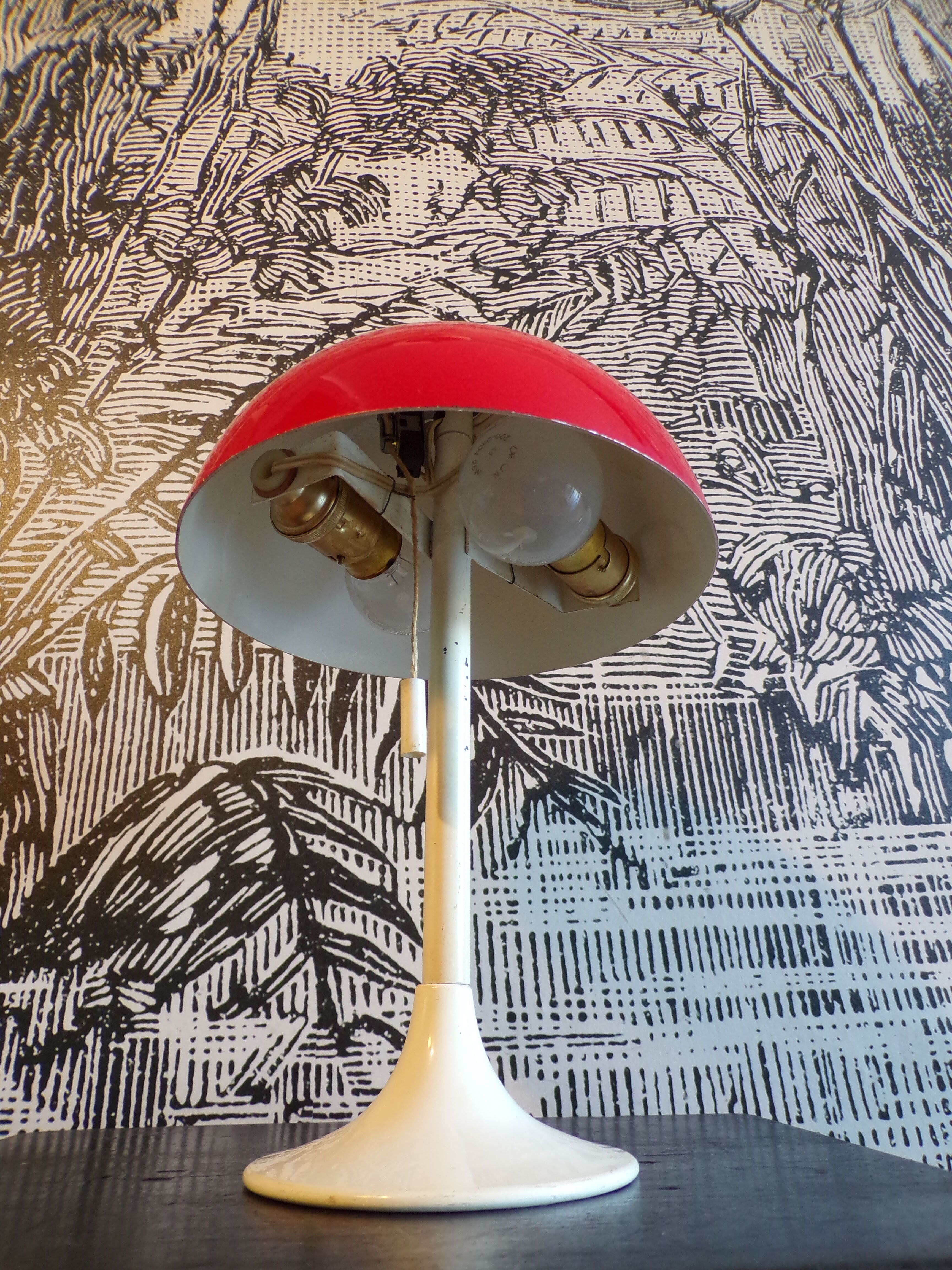 Vintage mushroom lamp Delmas