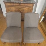 Set of 2 cocktail armchairs