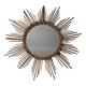 Miroir soleil en rotin
