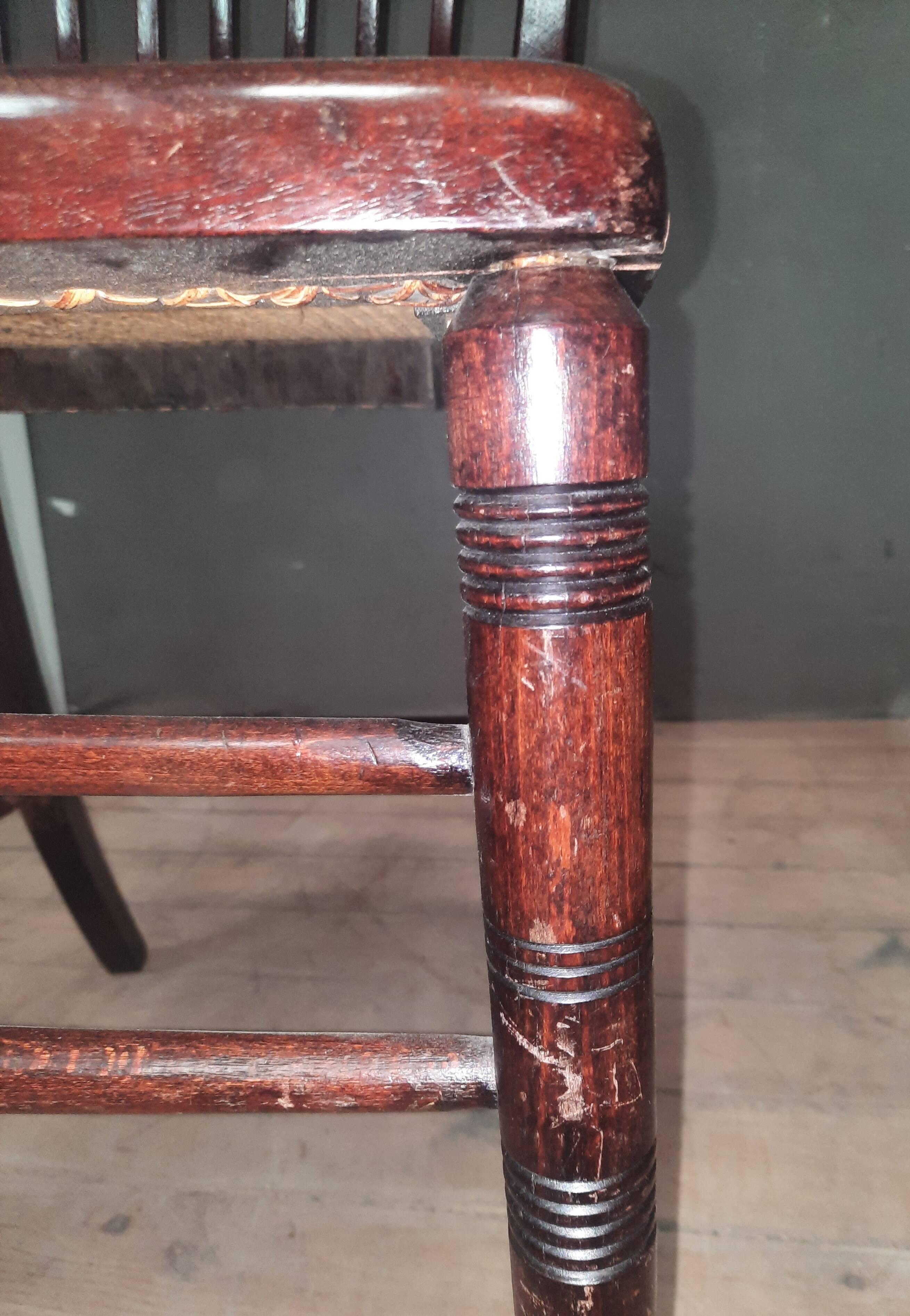Pair of "1900" caned chairs