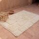 Authentic Moroccan white Berber rug from the Atlas, size 150/250 cm.