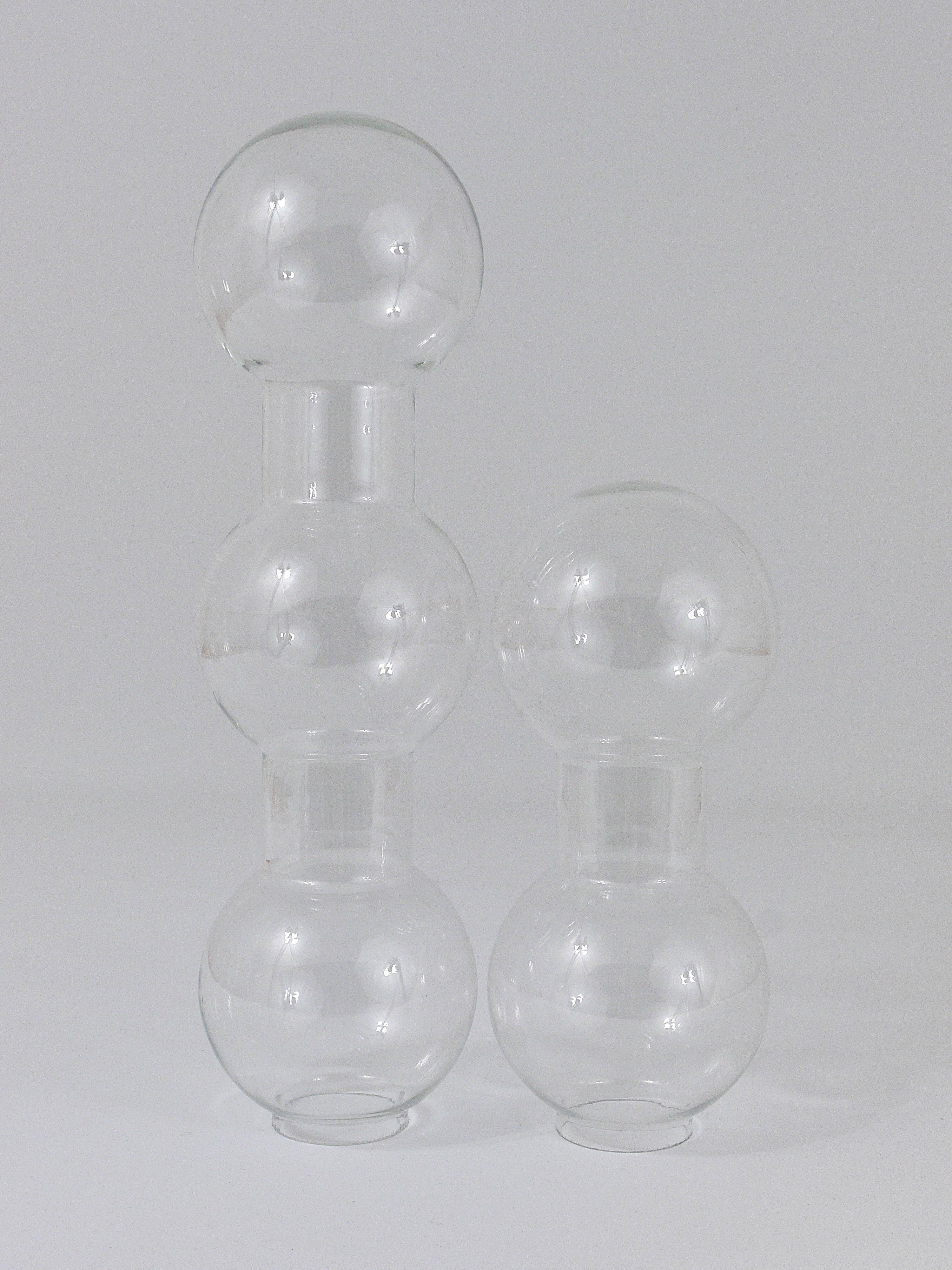 Impressive cascading hourglass chandelier Doria, Space Age, Germany, 1960s.