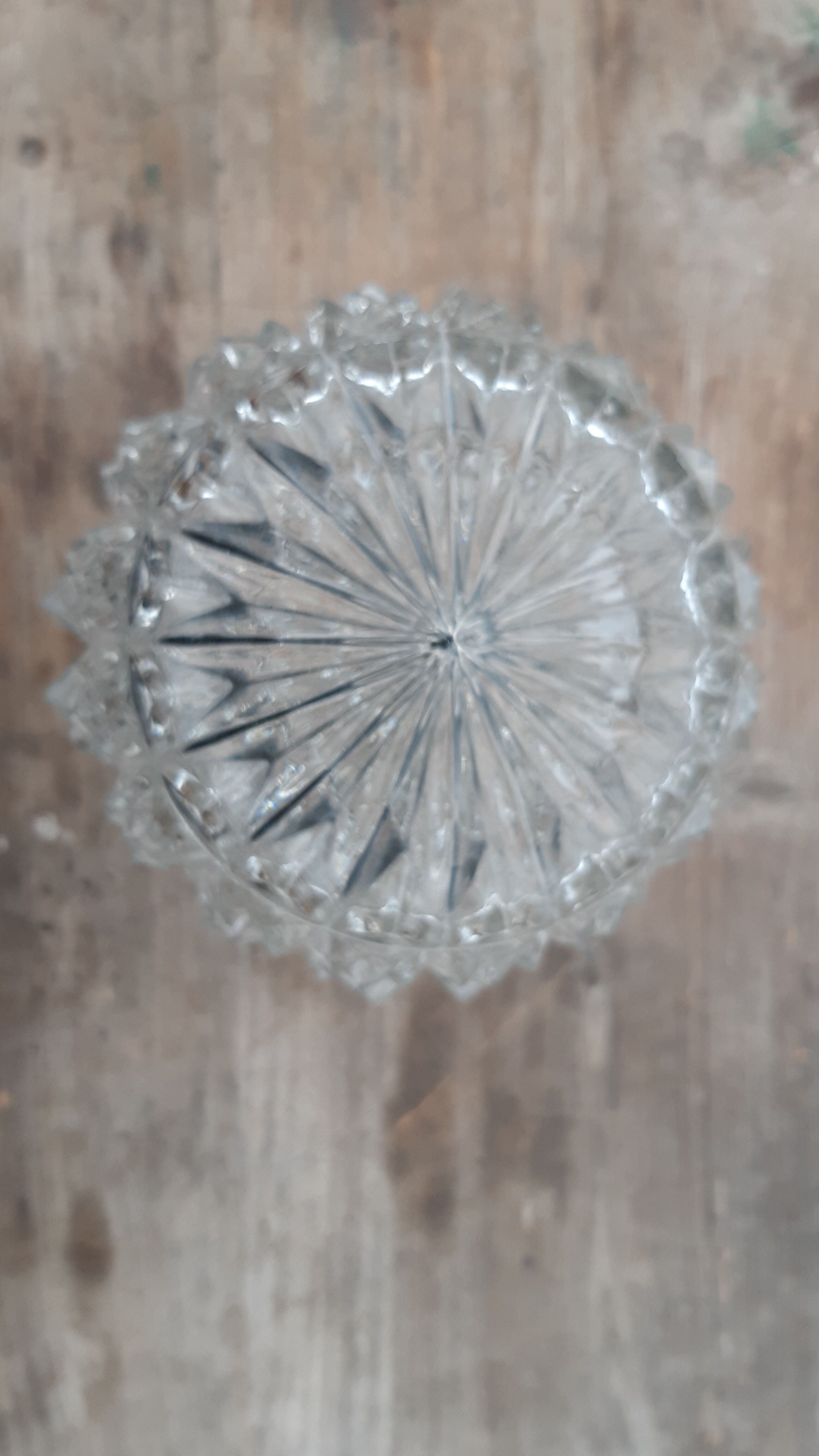 chiseled glass sconce 1970