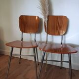 Set of 2 chairs in formica vintage