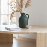 Table basse en travertin le coquillage