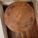 Pedestal table, round Art Deco wooden side table