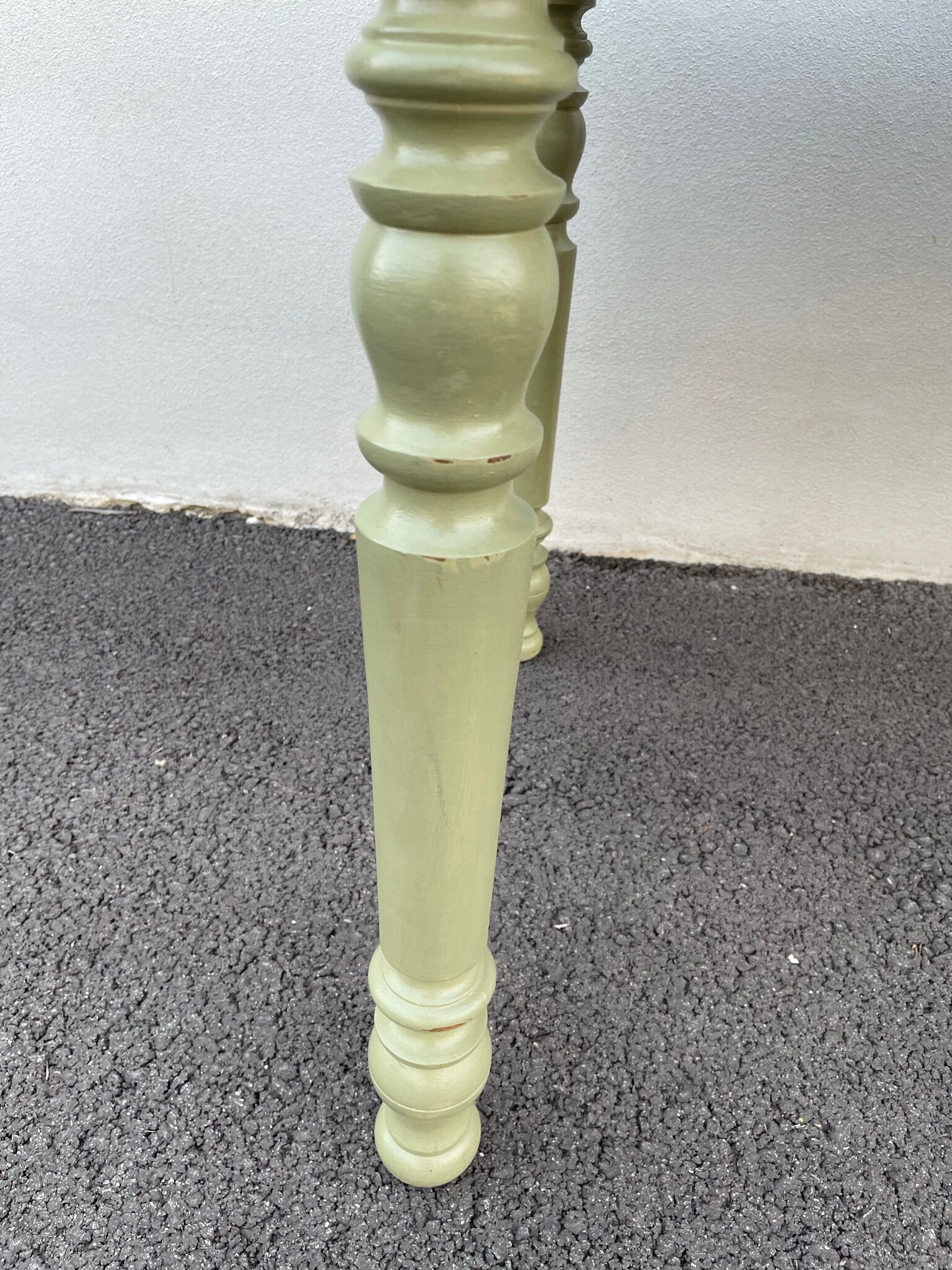 Painted wooden farmhouse table L120