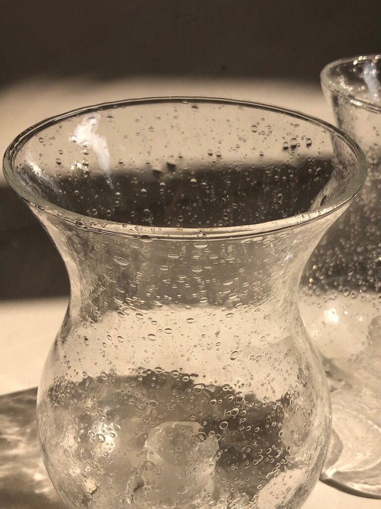 Set of 2 Biot glass photophores