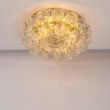 Spectacular Sputnik Flush Mount Glass Snow Balls by Doria, Germany, 1970s