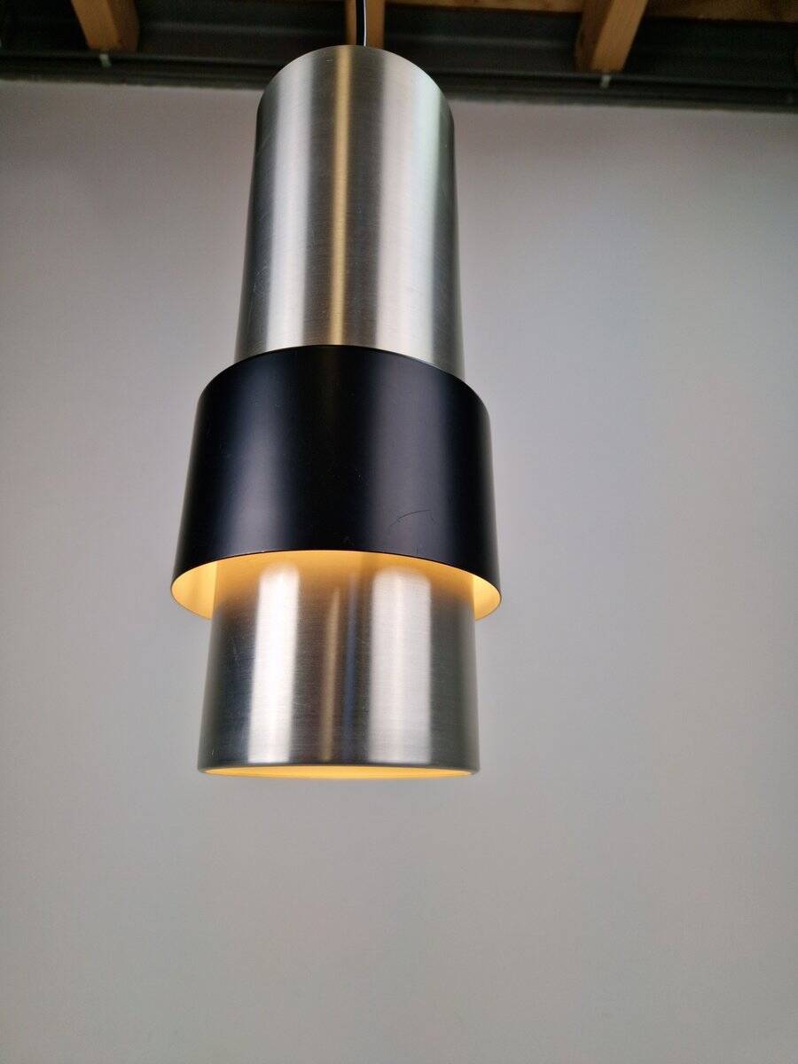 Suspensions Modèle B-1198 Argent par Nico Kooy pour Raak Amsterdam, 1970, Ensemble de 3