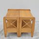 Paire de table de chevets Ateliers Saint sabin en chêne 1950