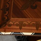 Desk table in precious wood marquetry, Napoleon III period – mid-19th century