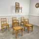 Set of 6 chairs 1950 René Gabriel
