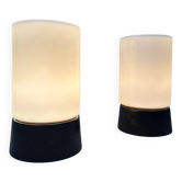 2x lampe de plafond vintage – bakélite et opaline