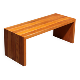 Elegant Italian mid-century beechwood bench (1960s)