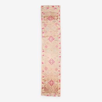 3x12 Turkish Vintage Runner Rug, 80x377Cm