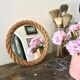 33cm round rope mirror