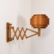 Vintage wall lamp, pine slats, Hans Agne Jakobsson Sweden 1970