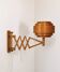 Vintage wall lamp, pine slats, Hans Agne Jakobsson Sweden 1970