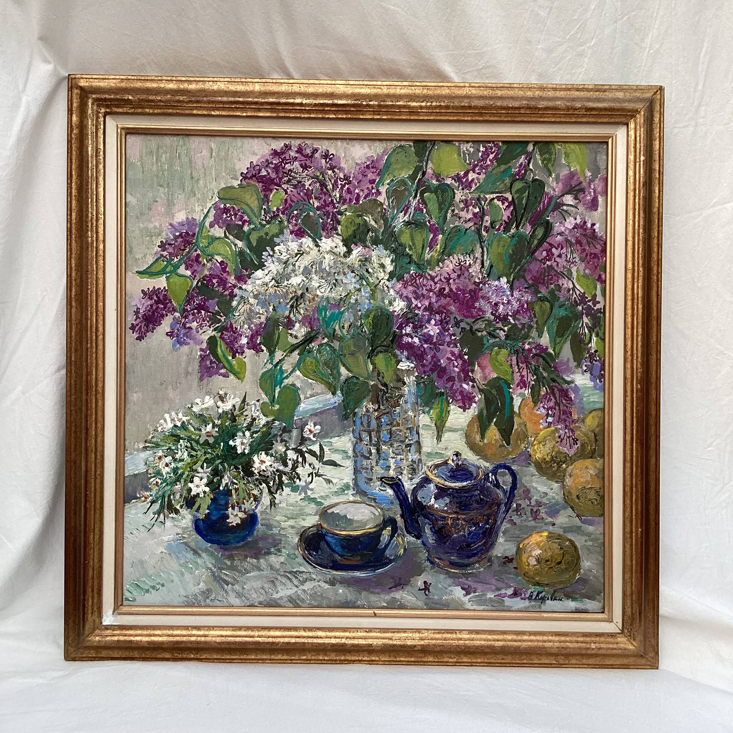 Tableau Huile sur toile signé dimension : hauteur -74cm- Longueur -75cm-