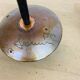 Vintage 50s iron candle holder, enameled signed